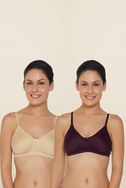 Libertina Multicolor Non Wired T Shirt Bra - Pack Of 2 Libertina Multicolor Non Wired T Shirt Bra - Pack Of 2