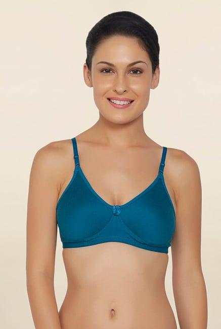 Libertina Teal Non Wired Non Padded T Shirt Bra Libertina Teal Non Wired Non Padded T Shirt Bra