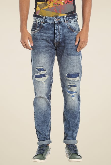 Jack & Jones Blue High Rise Jeans Jack & Jones Blue High Rise Jeans