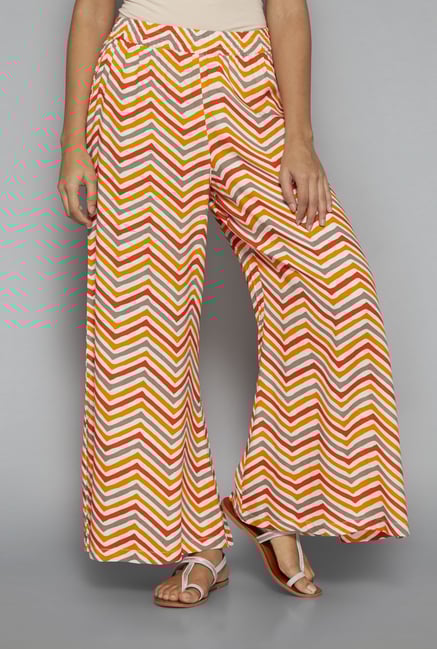 Utsa by Westside Orange Printed Palazzos Utsa by Westside Orange Printed Palazzos