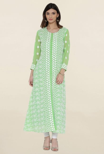 Shree Green Embroidered Kurta Shree Green Embroidered Kurta