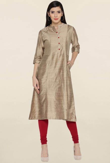Shree Beige Textured Kurta Shree Beige Textured Kurta