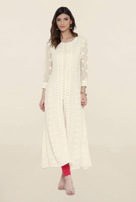 Shree Cream Embroidered Kurta Shree Cream Embroidered Kurta