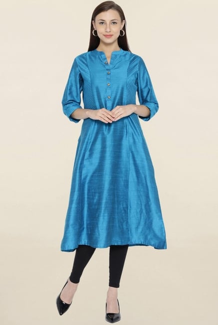 Shree Blue Textured Kurta Shree Blue Textured Kurta