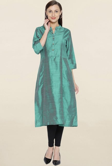 Shree Green Textured Kurta Shree Green Textured Kurta