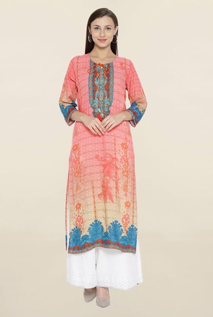 Shree Pink Printed Kurta Shree Pink Printed Kurta