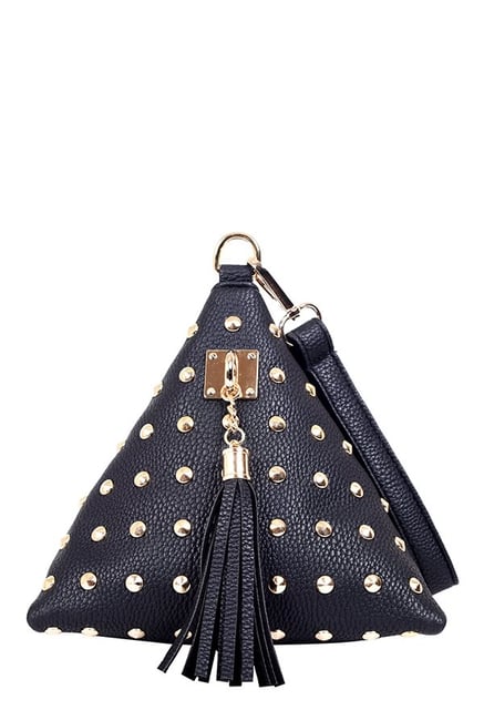 Lino Perros Black Riveted Potli Lino Perros Black Riveted Potli