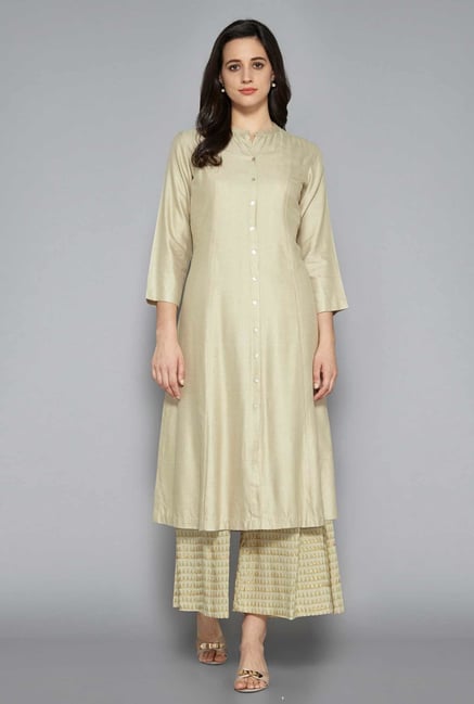 Zuba by Westside Beige Kurta Zuba by Westside Beige Kurta