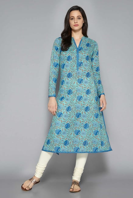 Utsa by Westside Turquoise Kurta Utsa by Westside Turquoise Kurta