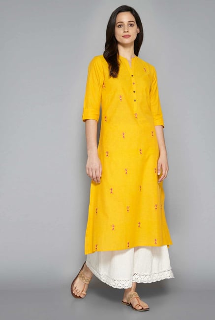 Utsa by Westside Yellow Kurta Utsa by Westside Yellow Kurta