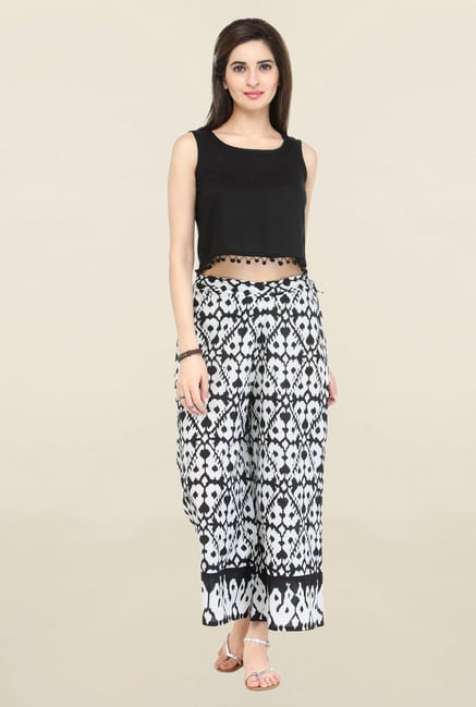 Varanga White Printed Palazzo Varanga White Printed Palazzo