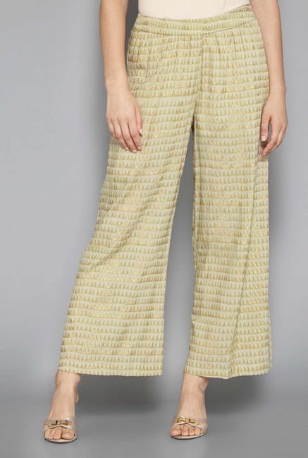 Zuba by Westside Beige Palazzos Zuba by Westside Beige Palazzos