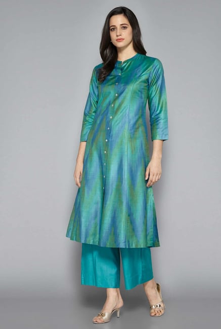 Zuba by Westside Sea Green Kurta Zuba by Westside Sea Green Kurta