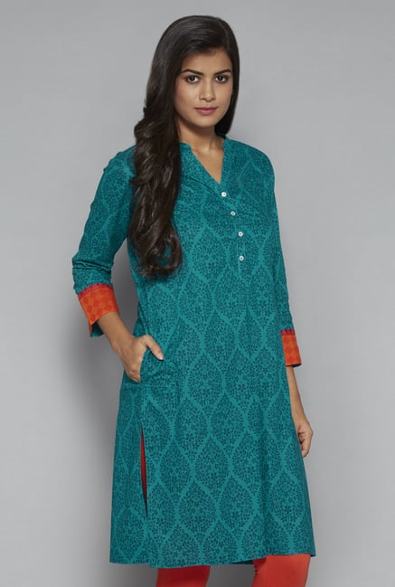 Utsa by Westside Turquoise Kurta Utsa by Westside Turquoise Kurta
