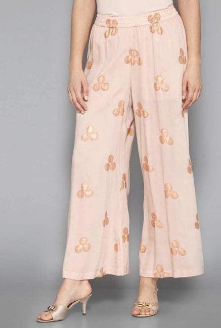 Zuba by Westside Dull Pink Palazzos Zuba by Westside Dull Pink Palazzos