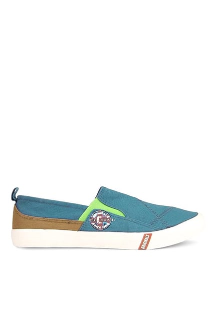 Lee Cooper Blue & Brown Slip-Ons Lee Cooper Blue & Brown Slip-Ons