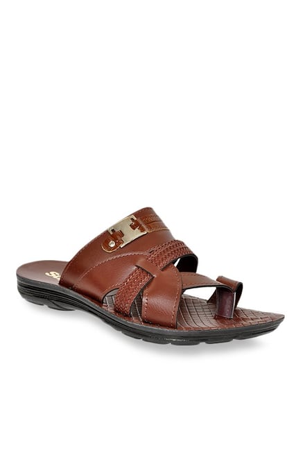 Allen Cooper Brown Toe Ring Sandals Allen Cooper Brown Toe Ring Sandals