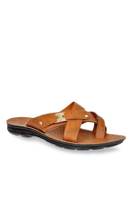 Allen Cooper Tan Toe Ring Sandals Allen Cooper Tan Toe Ring Sandals