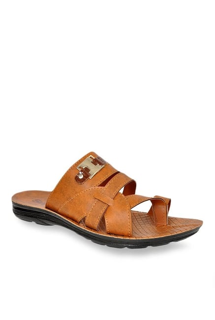 Allen Cooper Tan Toe Ring Sandals Allen Cooper Tan Toe Ring Sandals