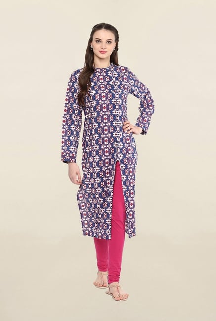 Jaipur Kurti Blue Printed Kurta Jaipur Kurti Blue Printed Kurta
