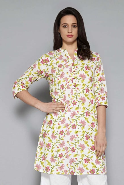Utsa by Westside Off-White Floral Kurta Utsa by Westside Off-White Floral Kurta