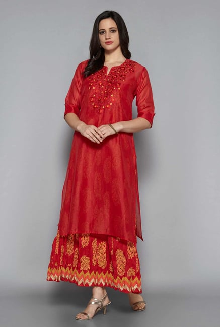 Vark by Westside Red Ethnic Set Vark by Westside Red Ethnic Set