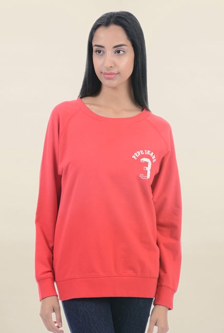 Pepe Jeans Orange Regular Fit Sweater Pepe Jeans Orange Regular Fit Sweater