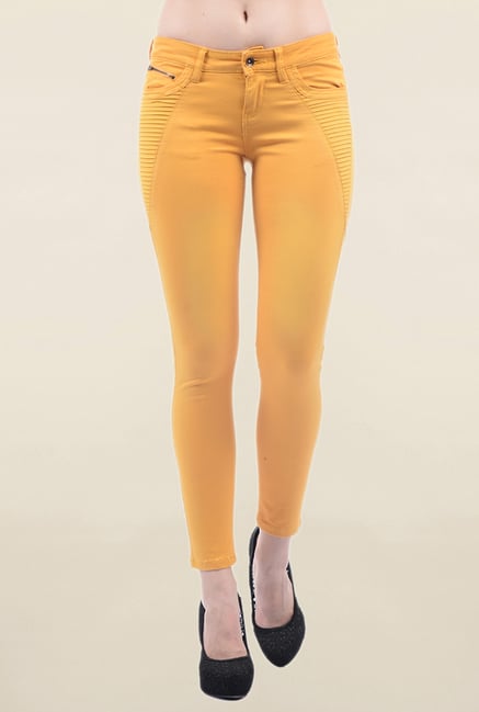 Pepe Jeans Mustard Slim Fit Low Rise Jeans Pepe Jeans Mustard Slim Fit Low Rise Jeans
