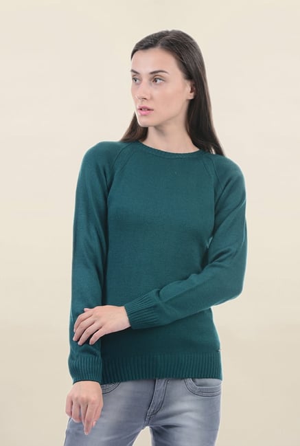 Pepe Jeans Teal Regular Fit Sweater Pepe Jeans Teal Regular Fit Sweater