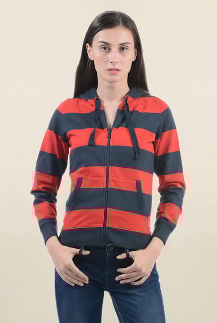 Pepe Jeans Red Full Sleeves Hoodie Pepe Jeans Red Full Sleeves Hoodie
