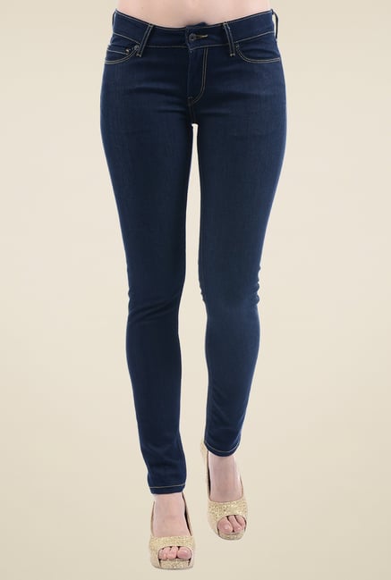 Pepe Jeans Dark Blue Low Rise Jeans Pepe Jeans Dark Blue Low Rise Jeans