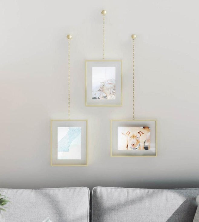 Umbra Piece Brass Extra Large Fotochain Photo Frame Set