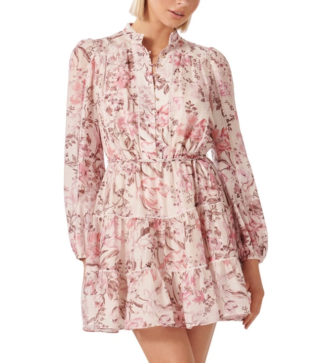 Buy Forever New Blush Renwick Fleur Floral Skater Mini Dress For Women