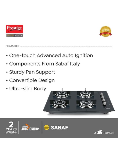 Buy Prestige Desire Hobtop Phtd Ai L P Gas Stove With Burners At