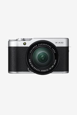 Fujifilm X-A10 16.3 MP with 16-50 mm Lens DSLR Camera (Silver)