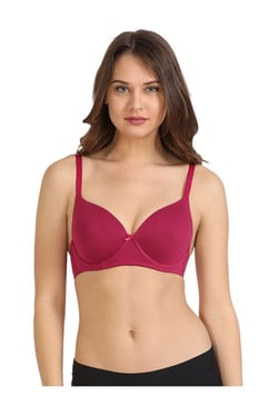 Zivame Red Under Wired Padded T-Shirt Bra