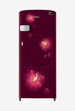 Samsung RR20N1Y2ZR3/HL 192 L INV 3 Star Direct Cool Single Door Refrigerator (Rosemallow Red)