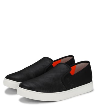 Armani Exchange Nero Microperf Ecoleather Plimsoll Armani Exchange Nero Microperf Ecoleather Plimsoll