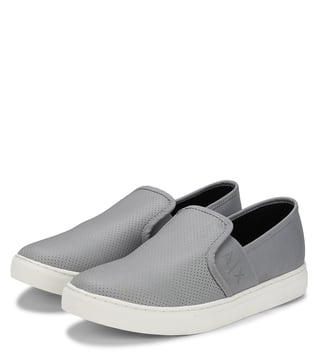 Armani Exchange Alloy Microperf Ecoleather Plimsolls Armani Exchange Alloy Microperf Ecoleather Plimsolls