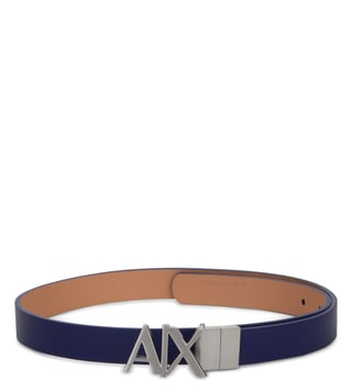 Armani Exchange Blue Royal & Nude Reversible Hinge Belt Armani Exchange Blue Royal & Nude Reversible Hinge Belt