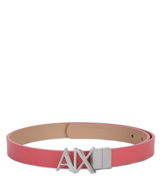 Armani Exchange Soft Coral & Nude Reversible Hinge Belt Armani Exchange Soft Coral & Nude Reversible Hinge Belt