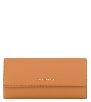 Coccinelle Metallic Smooth Cuoio Leather Wallet Coccinelle Metallic Smooth Cuoio Leather Wallet