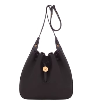 Coccinelle Clessidra Nero Leather Bucket Bag Coccinelle Clessidra Nero Leather Bucket Bag