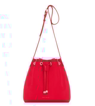 Coccinelle Ariel Rosso 215 Leather Bucket Bag Coccinelle Ariel Rosso 215 Leather Bucket Bag