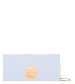 Coccinelle Michelle Lock Iris Leather Clutch Coccinelle Michelle Lock Iris Leather Clutch