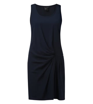 Armani Exchange Navy Asymmetrical Cinch Waist Dress Armani Exchange Navy Asymmetrical Cinch Waist Dress