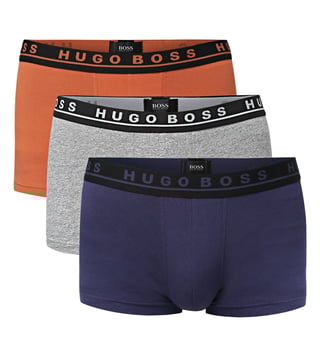 Hugo Boss Open Miscellaneous Stretch Cotton Trunks Pack of 3 Hugo Boss Open Miscellaneous Stretch Cotton Trunks Pack of 3