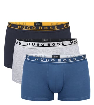 Hugo Boss Open Miscellaneous Stretch Cotton Trunks Pack of 3 Hugo Boss Open Miscellaneous Stretch Cotton Trunks Pack of 3