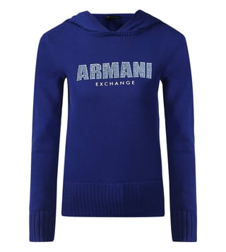 Armani Exchange Marine Embellished Hoodie Armani Exchange Marine Embellished Hoodie