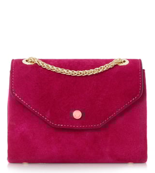 Dune London Fuschia Suede Small Sara Micro Clutch Dune London Fuschia Suede Small Sara Micro Clutch